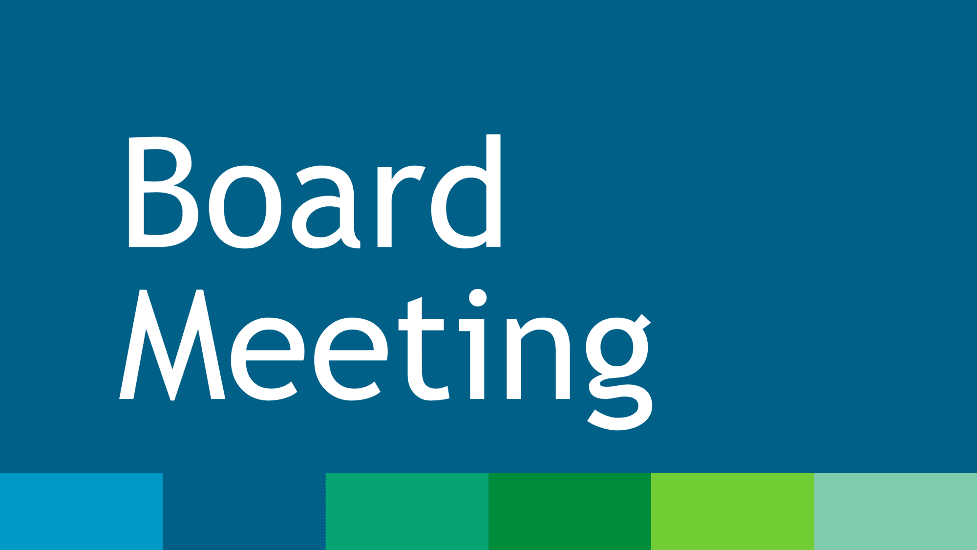 Board of Education Meeting